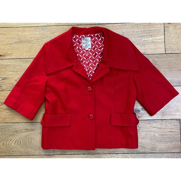 Anthropologie Jackets & Blazers - Anthropologie TULLE Wool Cropped Pea Coat Large